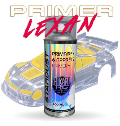 Primer transparente para Lexan e carroçarias de modelos RC - Adesão garantida. Spray de 400 ml