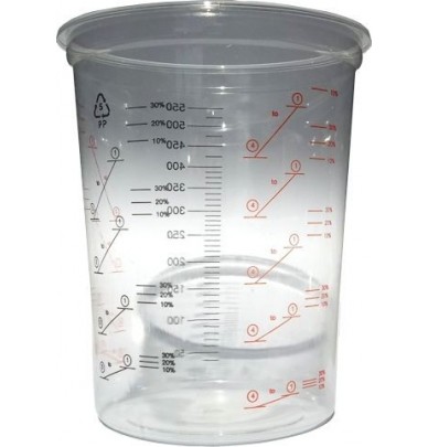 Pote de mistura 600ml e sua tampa X10