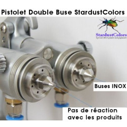 Pistola duplo bico para cromagem