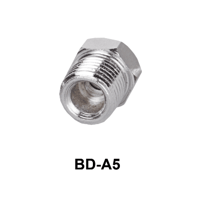 Junção adaptador para rosca de 1/4" para 1/8"