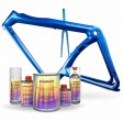 Kit complet de peinture nacrée pour vélo