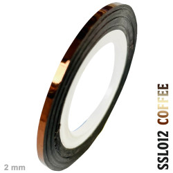fita adesiva fina para striping, cromada e holográfica, rolo de 2mm x 20 m