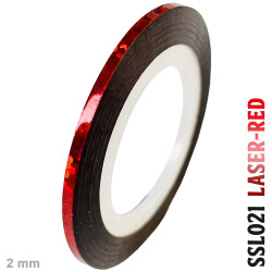 fita adesiva fina para striping, cromada e holográfica, rolo de 2mm x 20 m
