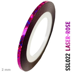 fita adesiva fina para striping, cromada e holográfica, rolo de 2mm x 20 m