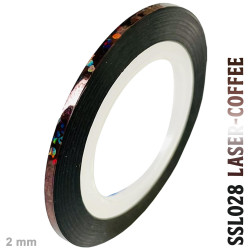 fita adesiva fina para striping, cromada e holográfica, rolo de 2mm x 20 m