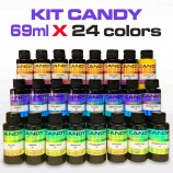 Conjunto de 24 corantes concentrados Candy em 69ml