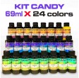 Conjunto de 24 corantes concentrados Candy em 69ml