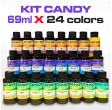 Conjunto de 24 corantes concentrados Candy em 69ml