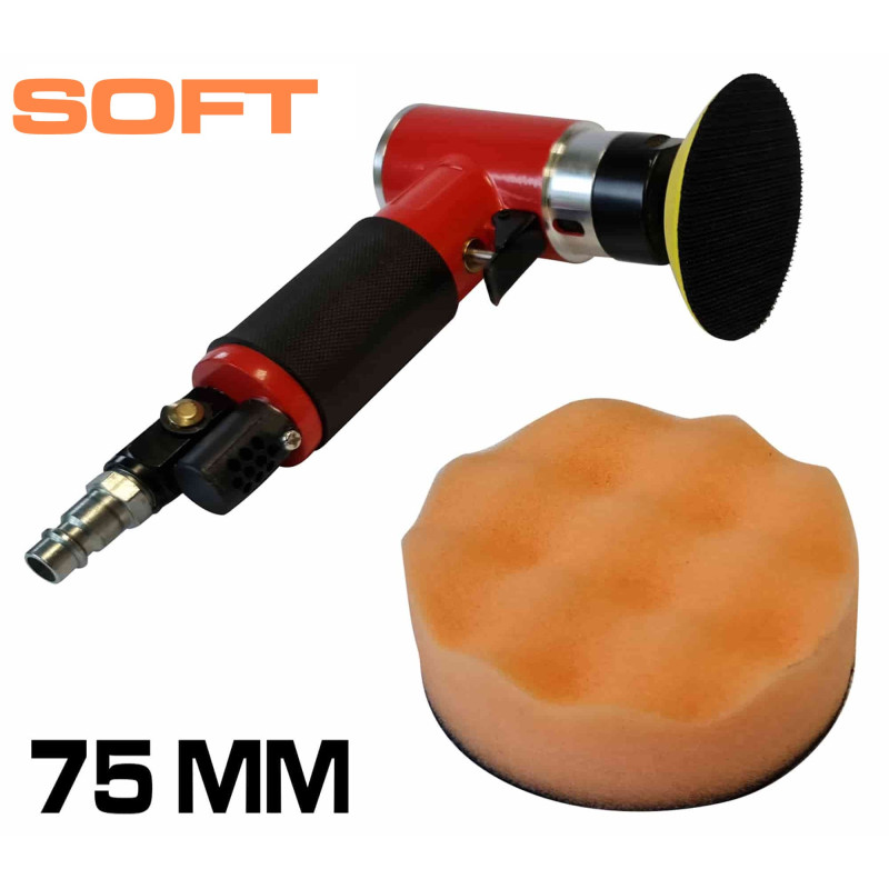 Esponja de lustração laranja 75mm x  25mm