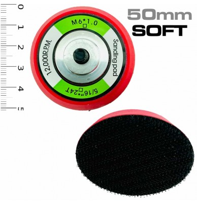 Mini-pratos de lixamento autoagarrantes Velcro 50 e 75 mm