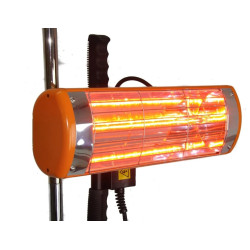 Lâmpada de secagem infravermelha portátil de 1kW para pintura de carroceria