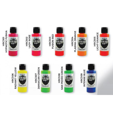 Tinta Fluo para modelismo CR e lexan – 8 Cores HIKARI C/R