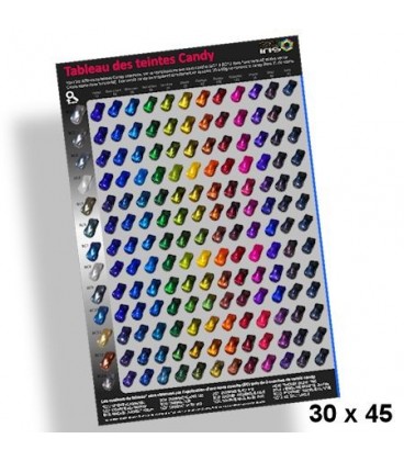 Poster 30x45cm quadro das tintas candy