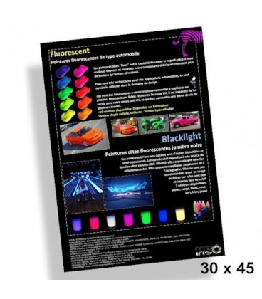 Poster 30x45cm Tintas fluorescentes
