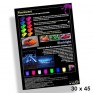 Poster 30x45cm Tintas fluorescentes