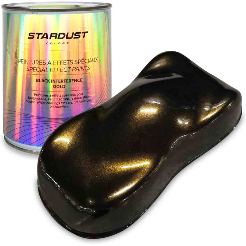 Kit de tinta completo efeito Black Interference para carro