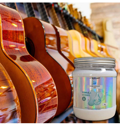 Vernizes para guitarras poliuretanas bicomponentes 2C, nitrocellulosique, acrylique