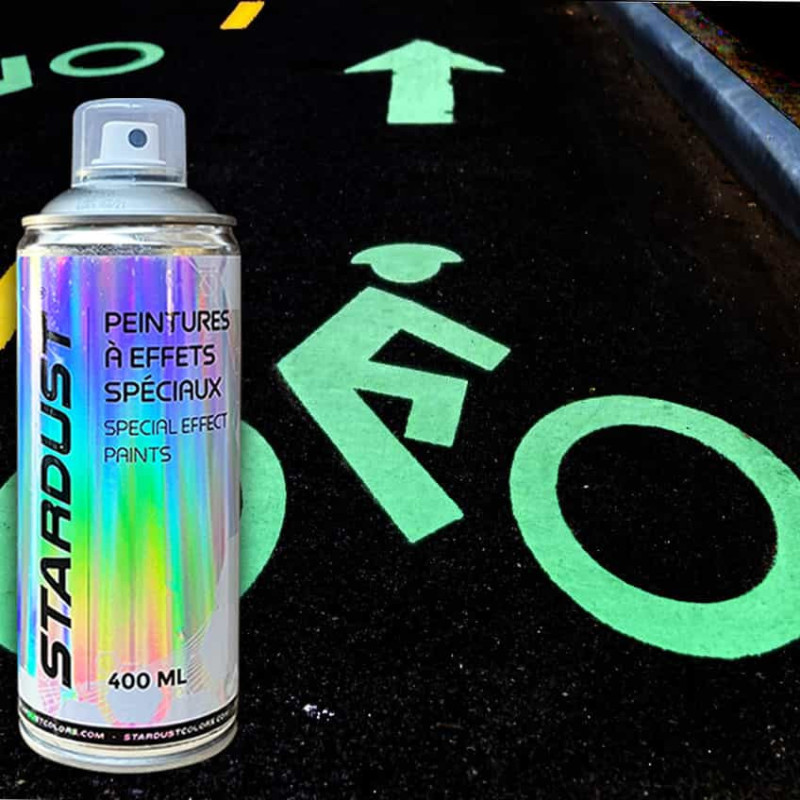 Tinta fosforescente para estradas e ciclovias