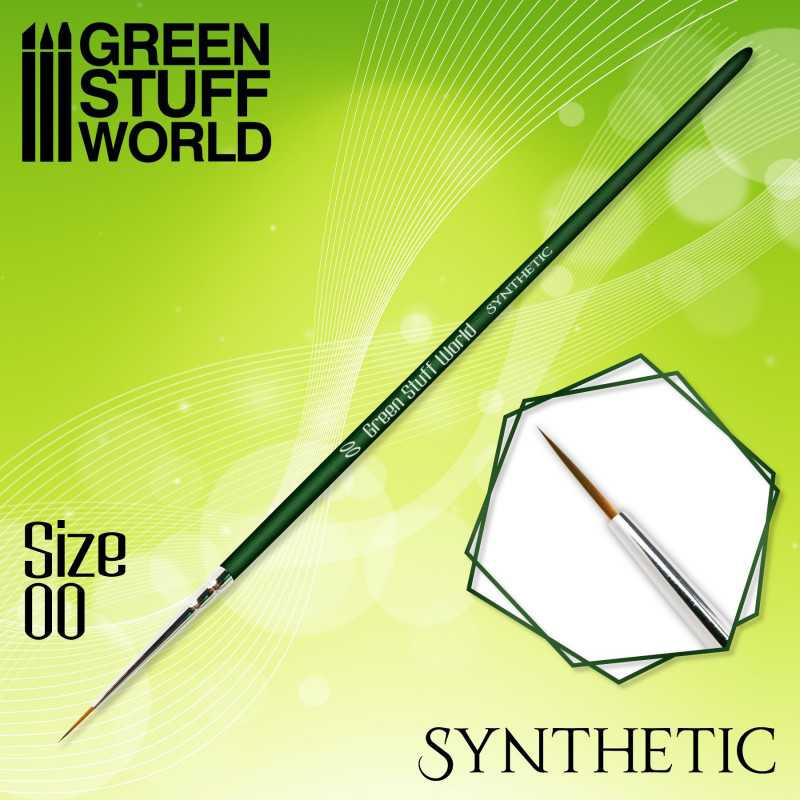 Pincel sintético para modelação de pintura e impressão 3D Gama GREEN SERIES