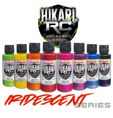 Tintas iridescentes para modelismo CR sobre lexan – HIKARI