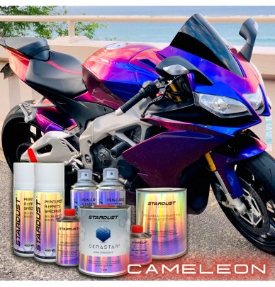 MOTO Kit complet Peinture Cameleon (Couleur au choix)