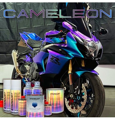 MOTO Kit complet Peinture Cameleon (Couleur au choix)
