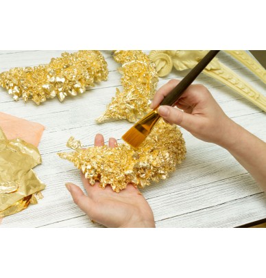 Folhas de ouro para douramento 22k 12k e imitação