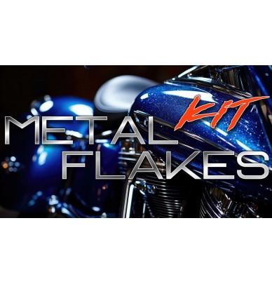 Kit de tinta moto com efeito lantejoulas 
