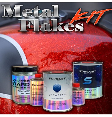 Kit de tinta moto com efeito lantejoulas 