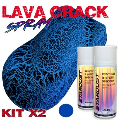 Kit de tinta efeito craquelado com duas latas de aerossol de 400ml – LavaCrack