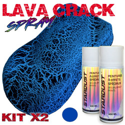 Kit de tinta efeito craquelado com duas latas de aerossol de 400ml – LavaCrack