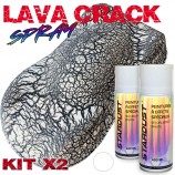 Tinta com efeito craquelado em kit de 2 aerossóis 400ml LavaCrack