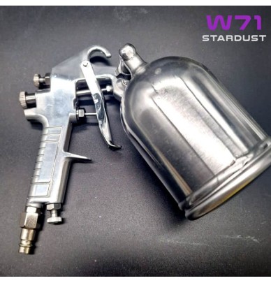 Pistola de pintura W71 400ml 1,3mm com copo rotativo 360°