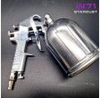 Pistola de pintura W71 400ml 1,3mm com copo rotativo 360°