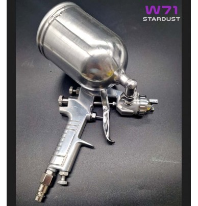 Pistola de pintura W71 400ml 1,3mm com copo rotativo 360°