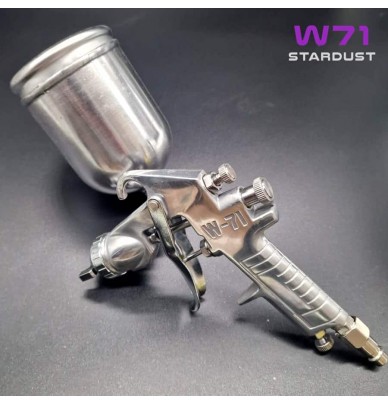 Pistola de pintura W71 400ml 1,3mm com copo rotativo 360°