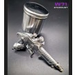 Pistola de pintura W71 400ml 1,3mm com copo rotativo 360°