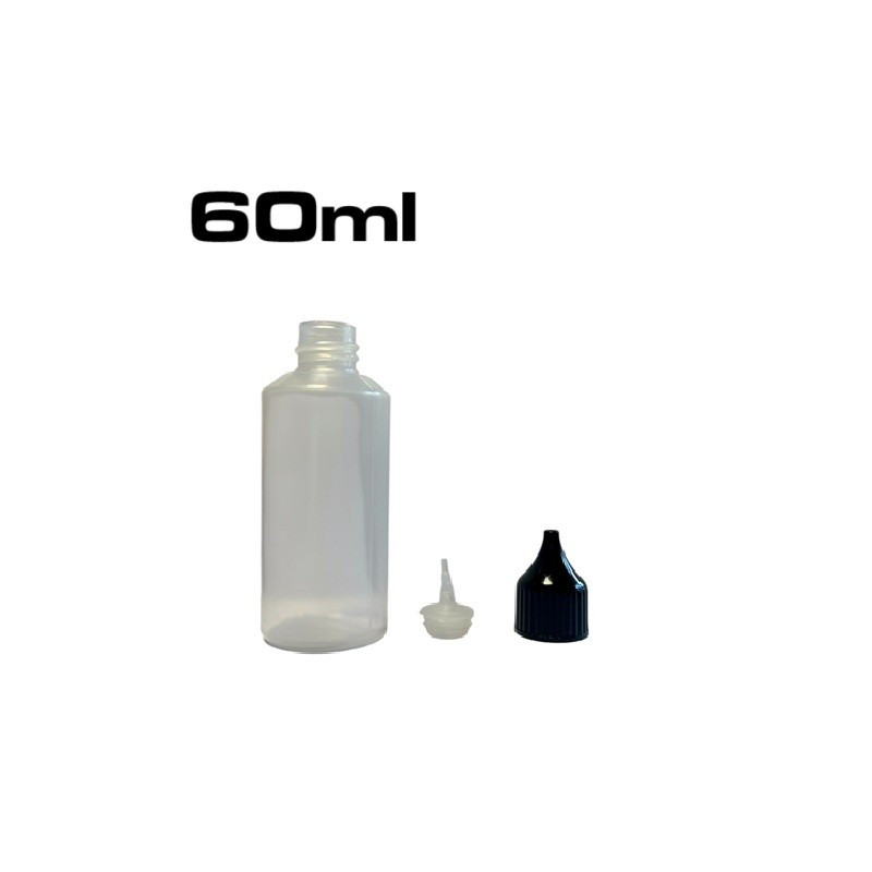 Mini frasco de plástico de 10ml, 15ml ou 60ml