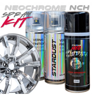 Tinta NeoChrome em aerossol - efeito espelho anticorrosivo em spray ou kit completo