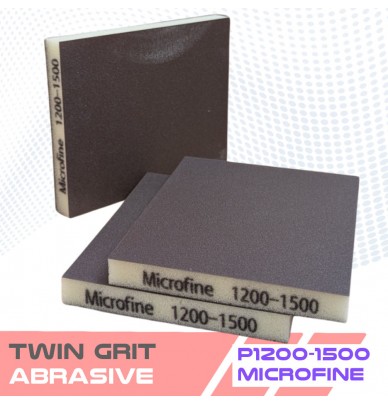 Esponjas abrasivas de espuma dupla face TWIN GRIT – 5 grãos de lixa