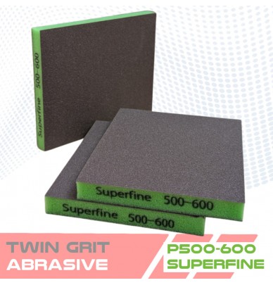 Esponjas abrasivas de espuma dupla face TWIN GRIT – 5 grãos de lixa