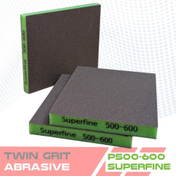 Esponjas abrasivas de espuma dupla face TWIN GRIT – 5 grãos de lixa