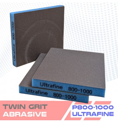 Esponjas abrasivas de espuma dupla face TWIN GRIT – 5 grãos de lixa