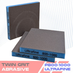 Esponjas abrasivas de espuma dupla face TWIN GRIT – 5 grãos de lixa