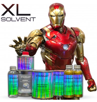 Kit de tinta para pintar o IRON MAN em vermelho e dourado – Aerossol ou aerógrafo