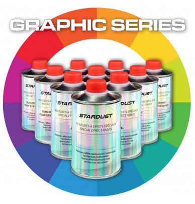 Tintas para aerógrafo OPAQUE - linha GRAPHIC - versões de 1L