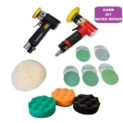 Mini lixadeira pneumática KA3301 excêntrica 50 cm com 50 mini discos