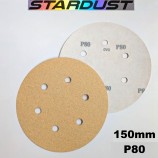 Discos abrasivos com velcro Ø150 mm para lixadeira – lote de 10 ou 50 unidades