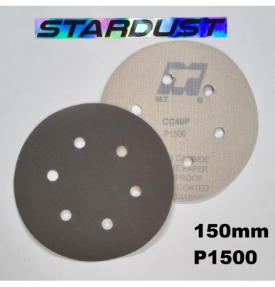 Discos de lixa de 150 mm com velcro, grão 1500 ou 3000