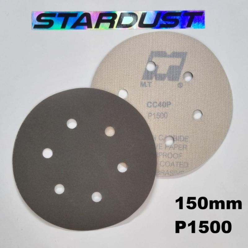Discos de lixa de 150 mm com velcro, grão 1500 ou 3000